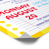 新学期PTAイベントPTO幼稚園先生 ポスター (角)