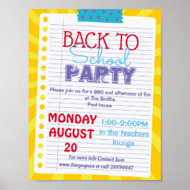 新学期PTAイベントPTO幼稚園先生 ポスター