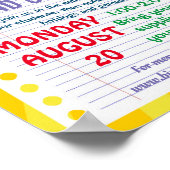 新学期PTAイベントPTO幼稚園先生 ポスター (角)