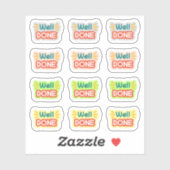 新学期Well Done Stickers シール (シート)