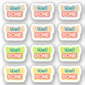 新学期Well Done Stickers シール (正面)
