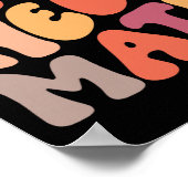 新学期Yallが必要な数学先生女性子供 ポスター (角)