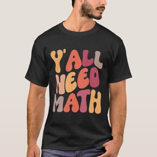 新学期Yallが必要な数学先生女性子供 Tシャツ (正面)