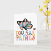 新学期You can do懸命 カード (黄色い花)