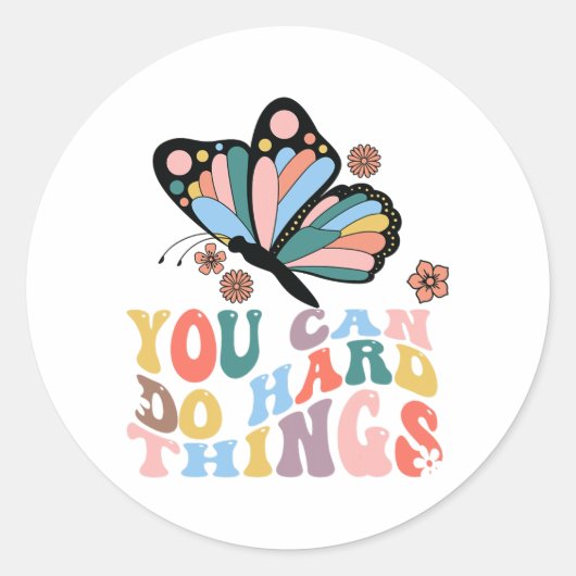 新学期You can do懸命 ラウンドシール (正面)