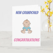 新孫に対する「祖父母」の懇談 カード (黄色い花)