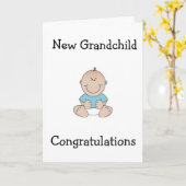 新孫に「祖父母」を授ける カード (黄色い花)