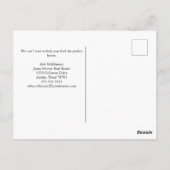 新実在家に広告向かう不動産仲介業者の時間 ポストカード (裏面)