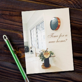 新実在家に広告向かう不動産仲介業者の時間 ポストカード