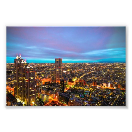 新宿の夜景 フォトプリント            (正面)