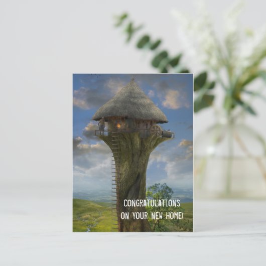 新居おめでとうございます – はがき 案内ポストカード (スタンド正面)