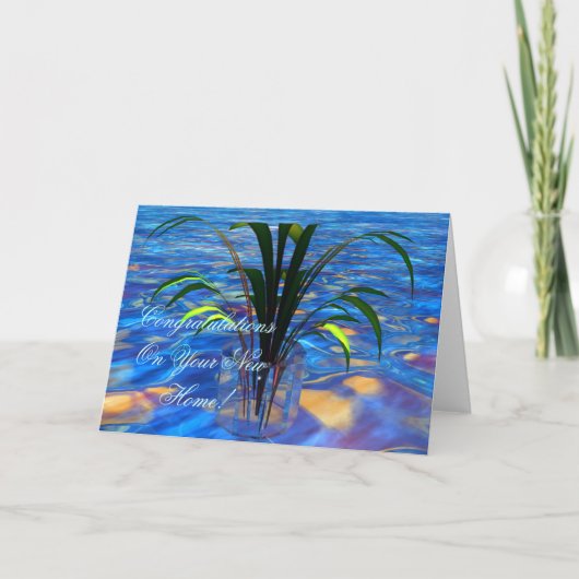 新居おめでとうございます。 カード (正面)