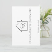 新居おめでとうございます:不動産仲介業者 サンキューカード (スタンド正面)