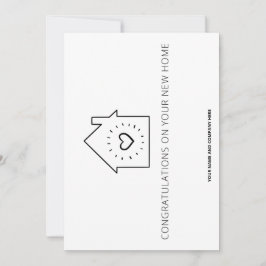 新居おめでとうございます：不動産仲介業者 サンキューカード