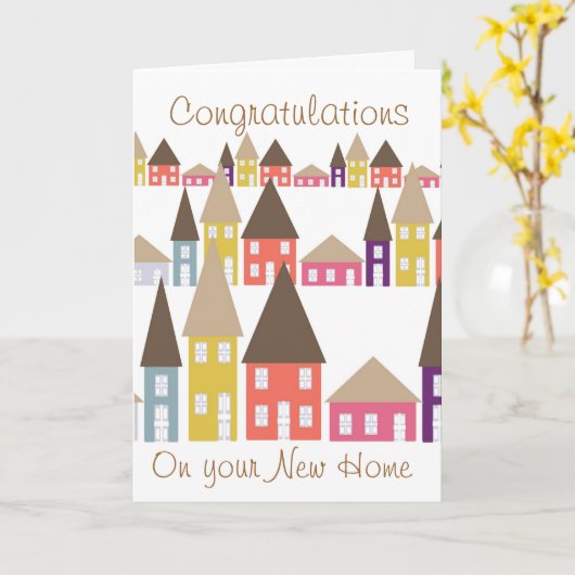 新居おめでとう カード (黄色い花)