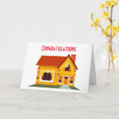 「新居おめでとう」 カード (黄色い花)