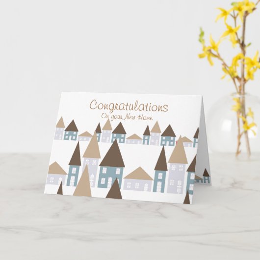 新居おめでとう カード (黄色い花)