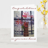 新居おめでとう カード (黄色い花)