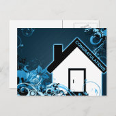 新居おめでとう： hi-fi home 案内ポストカード (正面/裏面)