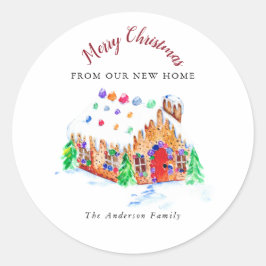 新居からのメリークリスマス引越し住所 ラウンドシール