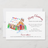 新居からのメリークリスマス引越し住所 案内状 (正面)