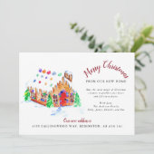 新居からのメリークリスマス引越し住所 案内状 (スタンド正面)