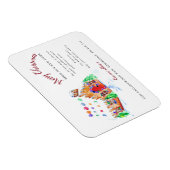 新居からのメリークリスマス引越し住所A マグネット (右側)