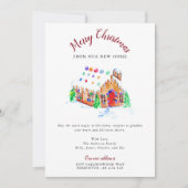 新居からのメリークリスマス引越し住所A 案内状 (正面)