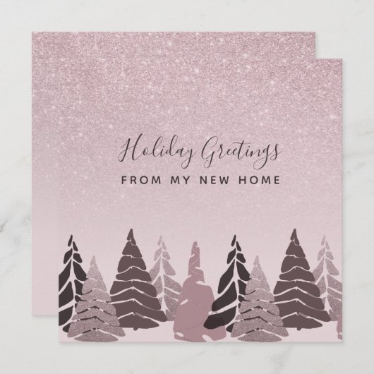 新居からの休日の挨拶 案内状 (正面/裏面)