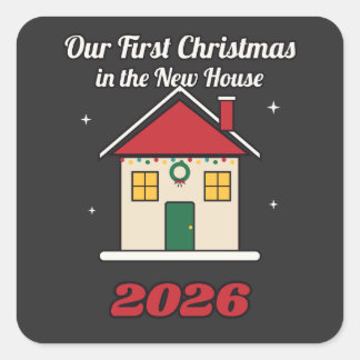 新居での最初のクリスマス 2026 スクエアシール