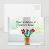 新居のお祝い・引越し祝い ポストカード (正面/裏面)