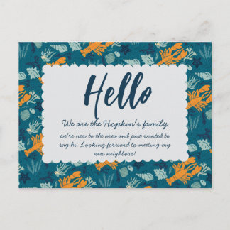 新居のご近所さんへの挨拶カード | 家族紹介カード ポストカード