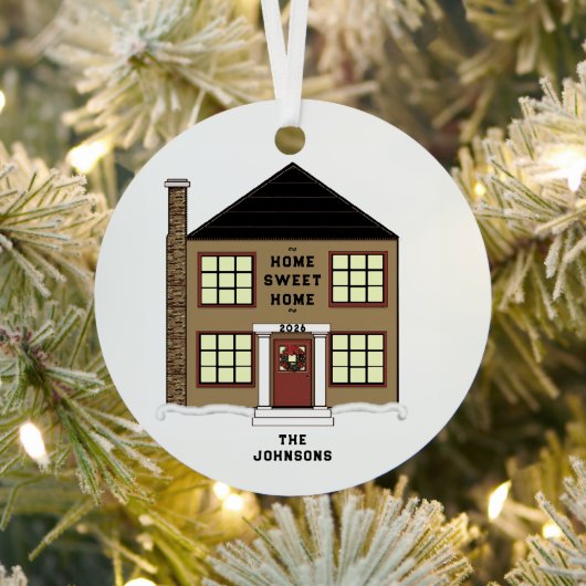 新居のクリスマス メタルオーナメント (インサイチュ)