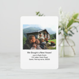 新居の写真お知らせ 引っ越しました！ 招待状