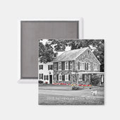 新居の写真 引っ越し ギフト 時代を超える記念品 楽しい マグネット (正面/裏面)