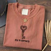 新居の幸せを鍵グラフィックTシャツ Tシャツ