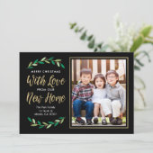 新居の引っ越しおめでとう　ホリデー写真カード シーズンカード (スタンド正面)