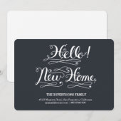 新居へのご案内書道 案内状 (正面/裏面)