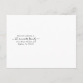 新居への引っ越しのお知らせハイランド・カウ 案内ポストカード (裏面)