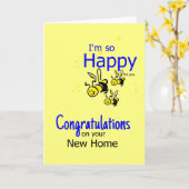 新居を祝す カード (黄色い花)