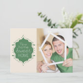 新居パーティーの写真招待 / 緑 招待状 (スタンド正面)