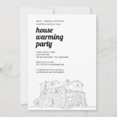 新居パーティーの招待状 招待状 (正面)