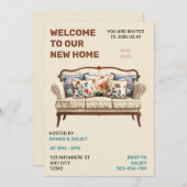 新居パーティー招待状 招待状 (正面/裏面)