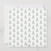 新居祝いのパーティー招待状 現代的なクリスマス 招待状 (裏面)