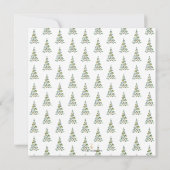 新居祝いパーティーの招待状 ミニマルなクリスマス 招待状 (裏面)