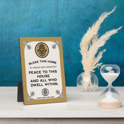 新居祝福 フォトプラーク (側面)