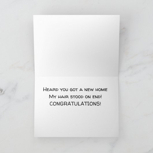 **「新居」おめでとう** カード (内部)