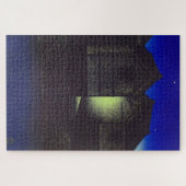 新川の夜の東急の12場面 ジグソーパズル (横)