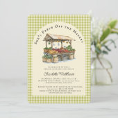 新市場のブライダルシャワーへの招待 招待状 (スタンド正面)