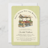 新市場のブライダルシャワーへの招待 招待状 (正面)